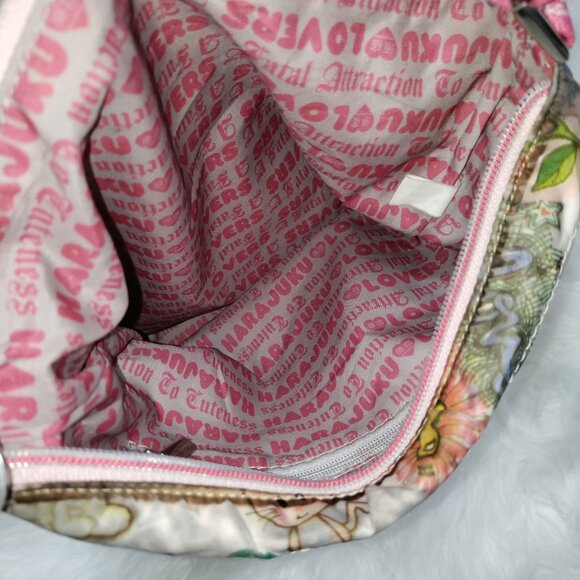 Harajuku Lovers Cute Cartoon Graphics Pink Strap Twee Crossbody Satchel Bag - Picture 6 of 12